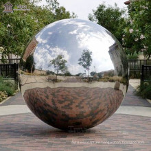 Garden Decor Mirror Polished Stainless Steel Ball Sculpture for Public